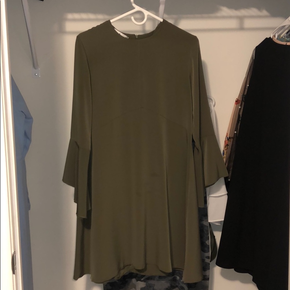 Dark green khaki dress new
